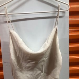 ZARA Satin Dress w Buttons, M, NWT